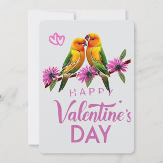 Cartão De Festividades Love Birds Happy valentines day