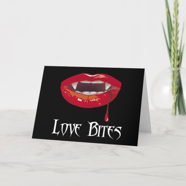 Cartão De Festividades Love Bites (Frente)