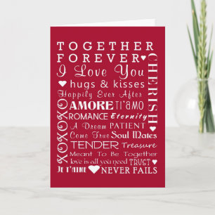 Cartão De Festividades Love Card