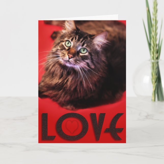 Cartão De Festividades LOVE Card (Frente)