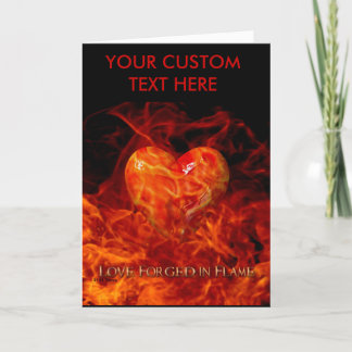 Cartão De Festividades Love Forged in Flame Card