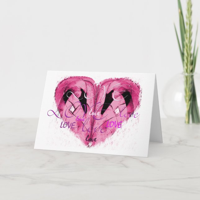 Cartão De Festividades Love Greeting Card (Frente)