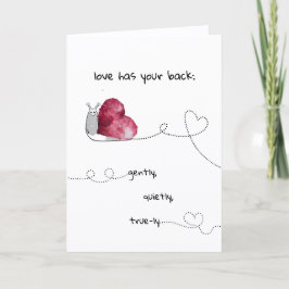 Cartão De Festividades Love Has Your Back – Folded Love Card 