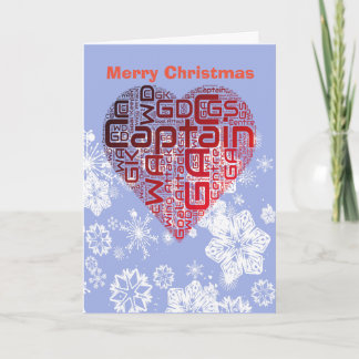 Cartão De Festividades Love Heart Netball Christmas