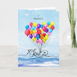 Cartão De Festividades Love Heart Sea Namorados BALLOON