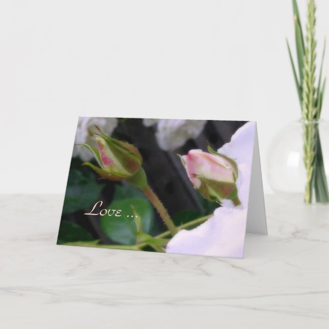 Cartão De Festividades Love is ... Romantic Valentine Card (Frente)