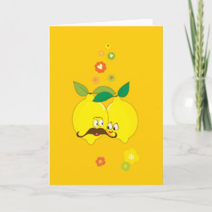Cartão De Festividades love lemon, happy Valentine's day