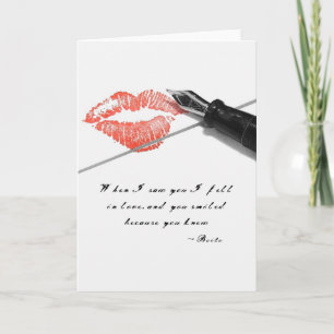 Cartão De Festividades Love Letter Quote card
