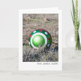 Cartão De Festividades Love. Peace. Austin. 360 Loop Christmas Ornament