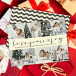 Cartão De Festividades Love Peace Joy Ivory Banda 6 Fotografia Collage<br><div class="desc">Concebido por gordura*fa*estanho. Fácil de personalizar com seu próprio texto,  foto ou imagem. Para pedidos personalizados,  entre em contato direto com o . Aplicam-se taxas personalizadas. www.zazzle.com/fat_fa_tin www.zazzle.com/color_therapy www.zazzle.com/fatfatin_blue_knot www.zazzle.com/fatfatin_red_knot www.zazzle.com/fatfatin_mini_me www.zazzle.com/fatfatin_design www.zazzle.com/fatfatin_ink</div>