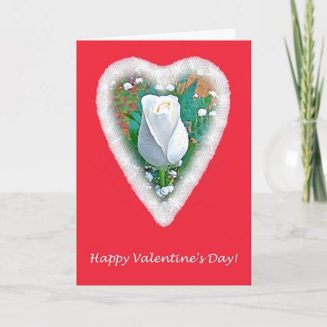 Cartão De Festividades Love Poetry Valentine's Day Greeting Card (Frente)