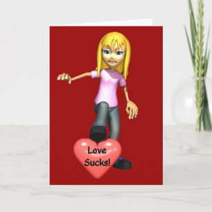 Cartão De Festividades Love Sucks