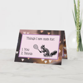 Cartão De Festividades Love Tênis Squirrel