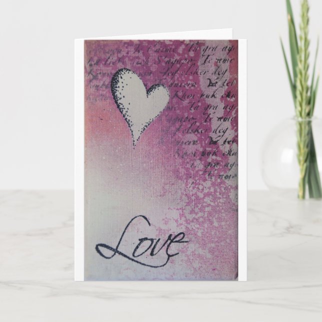 Cartão De Festividades Love Valentines Day Card (Frente)