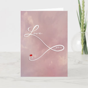 Cartão De Festividades Love You Dia de os namorados Card