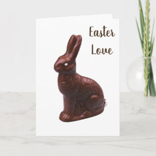 CARTÃO DE FESTIVIDADES **LOVE  YOU MORE THAN CHOCOLATE** EASTER LOVE