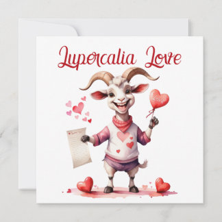 Cartão De Festividades Lupercalia Love Sweet Goat Hearts Valentine's Day