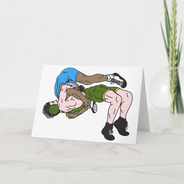 Cartão De Festividades Lutadores (Frente)