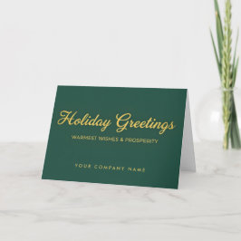 Cartão De Festividades Luxe Script Holiday Greetings