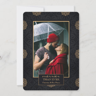 Cartão De Festividades Luxury Frame Photo Holiday Card
