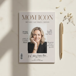 Cartão De Festividades Luxury Personalized Mom Magazine Cover Photo 