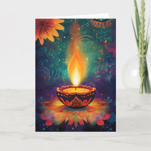 Cartão De Festividades Luz Diwali - Ornamental
