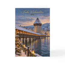 Luzern Kapellbrücke Feliz Natal