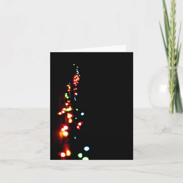 Cartão De Festividades Luzes (Frente)