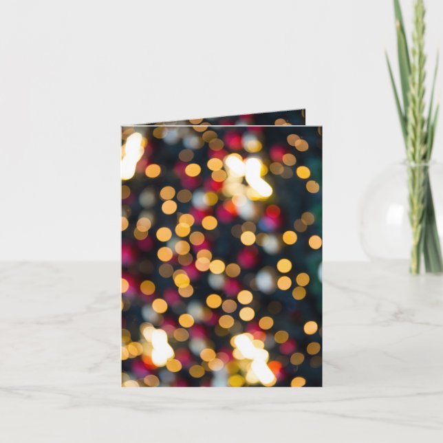 Cartão De Festividades Luzes da noite (Frente)