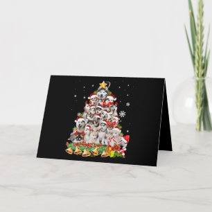 Cartão De Festividades Luzes de árvore de natal siberiana Natal