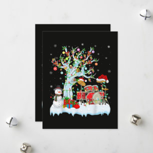 Cartão De Festividades Luzes de Decoração de Árvore de Natal Bateria Musi