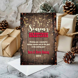 Cartão De Festividades Luzes de fada russa do país natal