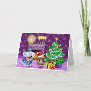 Cartão De Festividades Luzes de Natal