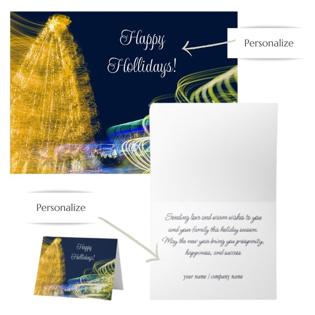 Cartão De Festividades Luzes de Natal (Criador carregado)