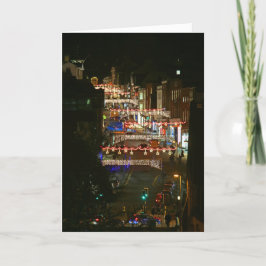 Cartão De Festividades Luzes de Natal Guildford