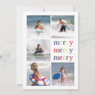 Cartão De Festividades Luzes de Natal MultiCartão com fotos Duplo