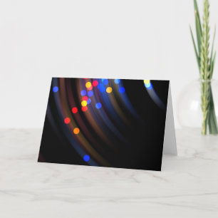 Cartão De Festividades Luzes de oscilação