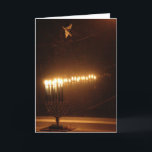 Cartão De Festividades Luzes Hanukah<br><div class="desc">Um desejo simples e brilhante para as férias e o ano.</div>