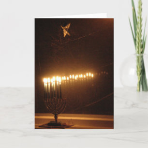 Cartão De Festividades Luzes Hanukah