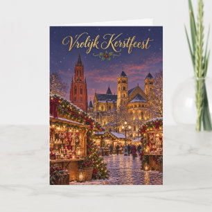 Cartão De Festividades Maastricht Kerstmarkt Feliz Natal