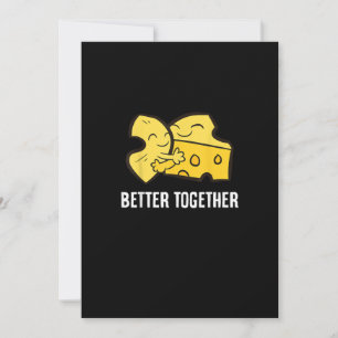 Cartão De Festividades Mac E Queijo Juntos É Melhor Design Divertido De C