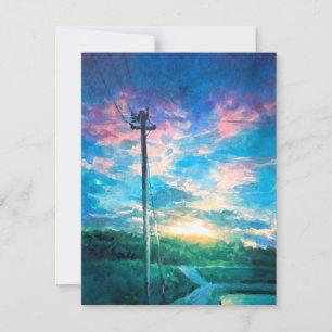 Cartão De Festividades madrugada amanhecer