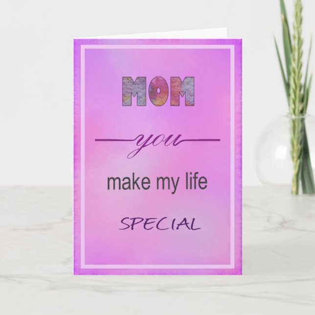 Cartão De Festividades 
Mãe (Frente)