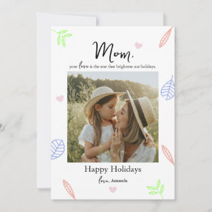 Cartão De Festividades Mãe Amor, Nossa Estrela de Férias