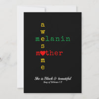 MÃE BHM MELANIN Provérbio História Negra Mês