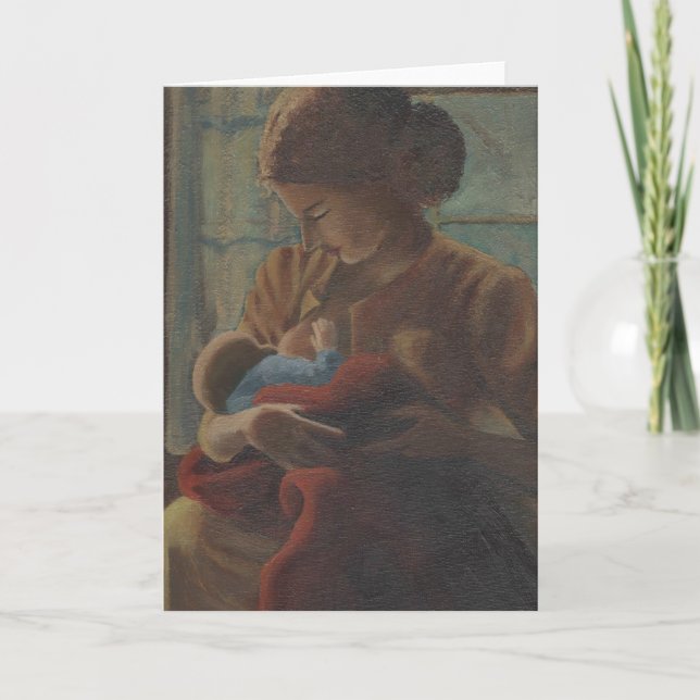 Cartão De Festividades mãe e filho (Frente)