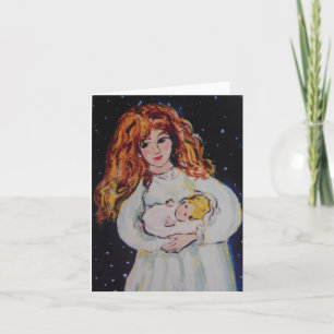 Cartão De Festividades Mãe e Filho