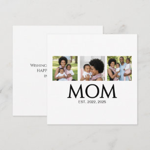 Cartão De Festividades Mãe Estabeleceu Letras Maiúsculas Branco 3 Foto Di