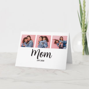 Cartão De Festividades Mãe Estabelecida Roteiro Preto 3 Foto
