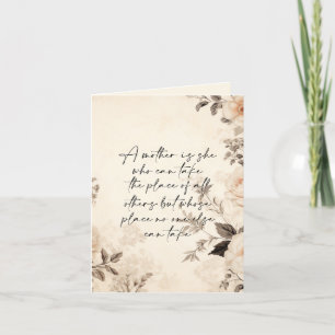 Cartão De Festividades Mãe Insubstituível